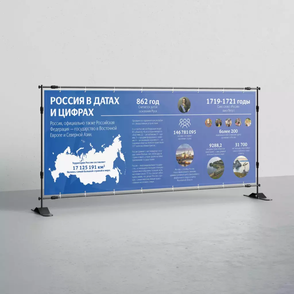 баннер-растяжка Россия